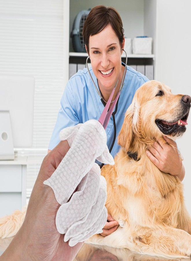 Ymapinc 100 قطعة من أغطية الأصابع القطنية للاستخدام مرة واحدة من Ymapinc، قفازات تنظيف أذن الحيوانات الأليفة قابلة للتنفس للاستخدام مرة واحدة للكلاب والقطط، أكمام قفازات صغيرة لتنظيف الحيوانات الأليفة - Image 5